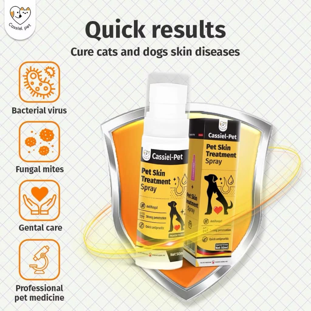 Anti-itch Skin Spray for Dogs/ Cats, Upgraded Pipot Mange Relief