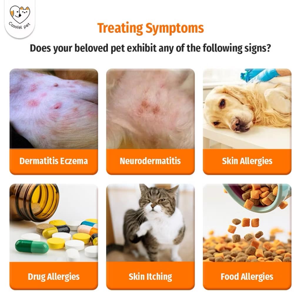 Anti-itch Skin Spray for Dogs/ Cats, Upgraded Pipot Mange Relief