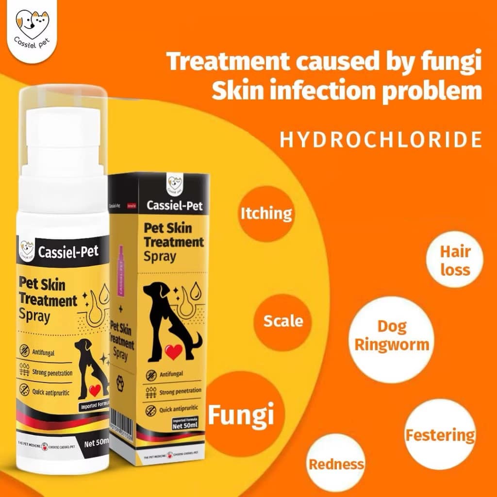 Anti-itch Skin Spray for Dogs/ Cats, Upgraded Pipot Mange Relief