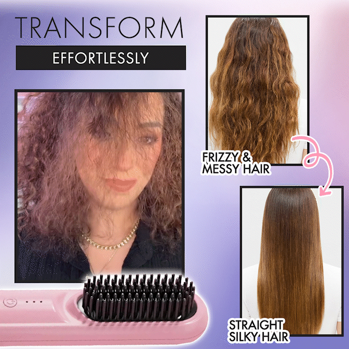 Remifa™︎ SleekyPro Cordless Portable Straightener Brush