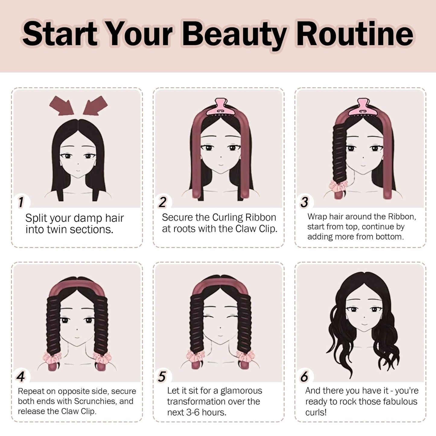flysmus™ Heatless Hair Curling Set