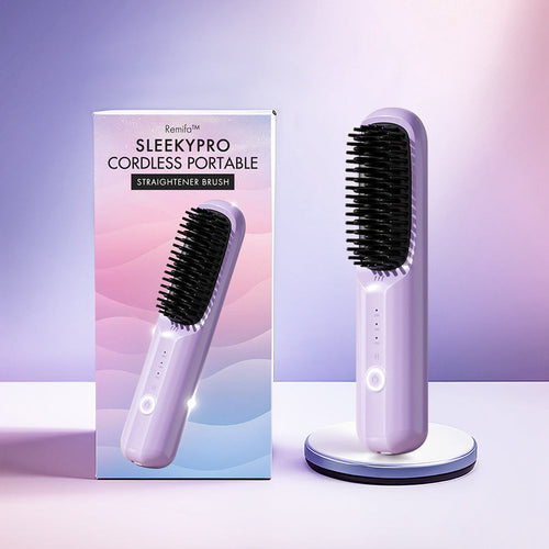 Remifa™︎ SleekyPro Cordless Portable Straightener Brush