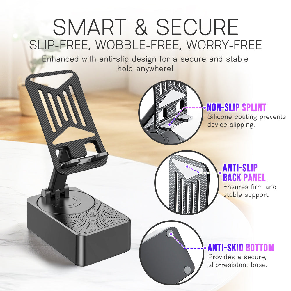 Remifa™ 3IN1 Cell Phone Stand Emergency Rechargeable (3000mAh) Bluetooth Speaker