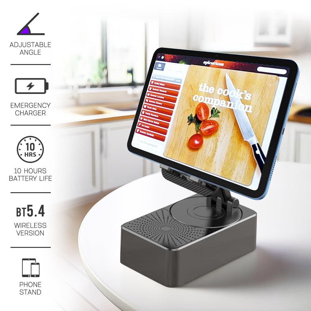 Remifa™ 3IN1 Cell Phone Stand Emergency Rechargeable (3000mAh) Bluetooth Speaker