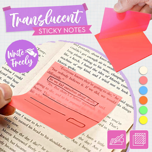 Translucent Sticky Notes π 100% recyclable