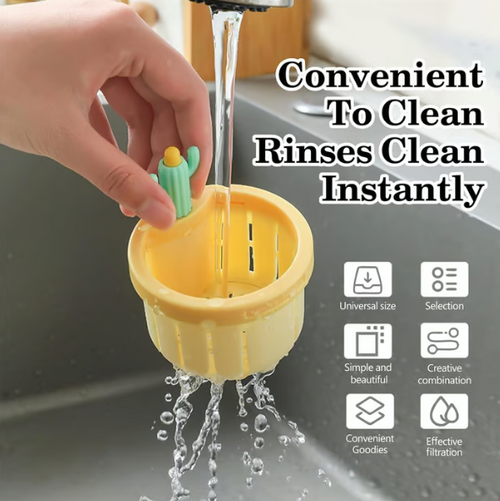 ✨Last Day Promotion 70% OFF🏆GFOUK™ Cactus Kitchen Sink Drain Strainer🛀Removes odors and prevents blockages