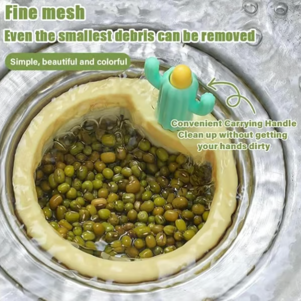 ✨Last Day Promotion 70% OFF🏆GFOUK™ Cactus Kitchen Sink Drain Strainer🛀Removes odors and prevents blockages
