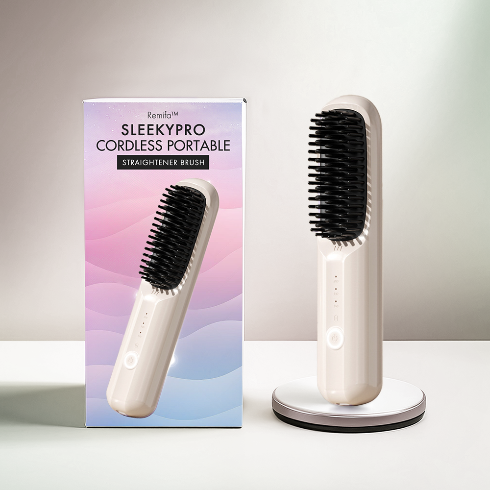Remifa™︎ SleekyPro Cordless Portable Straightener Brush
