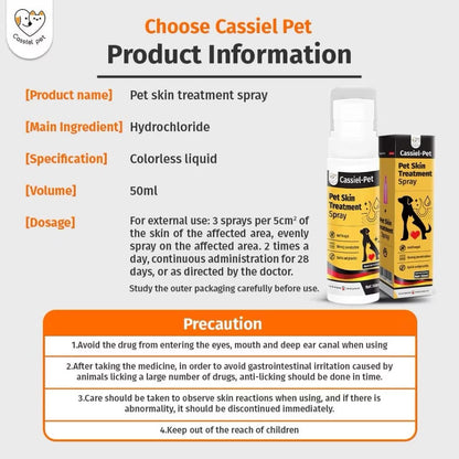 Anti-itch Skin Spray for Dogs/ Cats, Upgraded Pipot Mange Relief