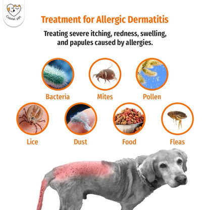 Anti-itch Skin Spray for Dogs/ Cats, Upgraded Pipot Mange Relief