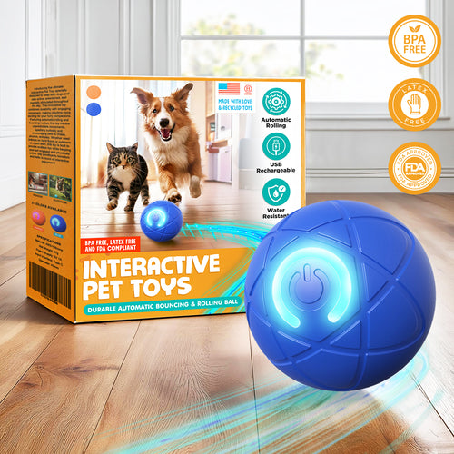 ✨Remifa™︎ Interactive Pet Toys for Dog & Cat Durable Automatic Bouncing & Rolling Ball [2025 Newly Upgraded]