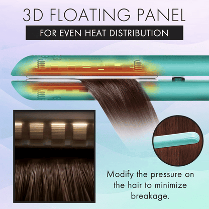 [2025 upgraded edition] Remifa™︎ USB Portable Mini Straight & Curl 2in1 Styler (For Hair Infused with Argan Oil & Keratin, Professional Ceramic Flat Iron for Less Frizz, Shinier & Smoother Hair, Hair Styling Tools)