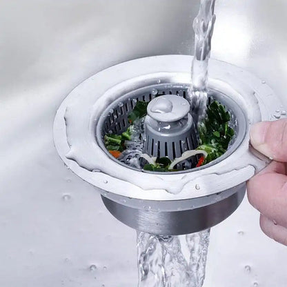 🏆Last Day Promotion 80% OFF🏆GFOUK™ 3-in-1 Pop Up Sink Drain Strainer🛀Removes odors and prevents blockages