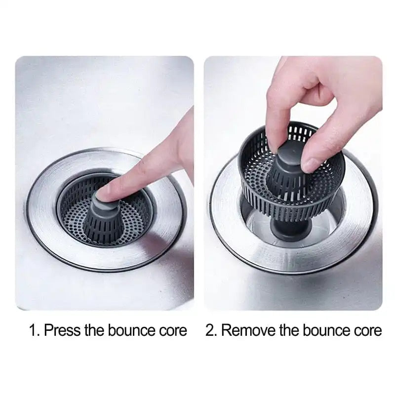 🏆Last Day Promotion 80% OFF🏆GFOUK™ 3-in-1 Pop Up Sink Drain Strainer🛀Removes odors and prevents blockages